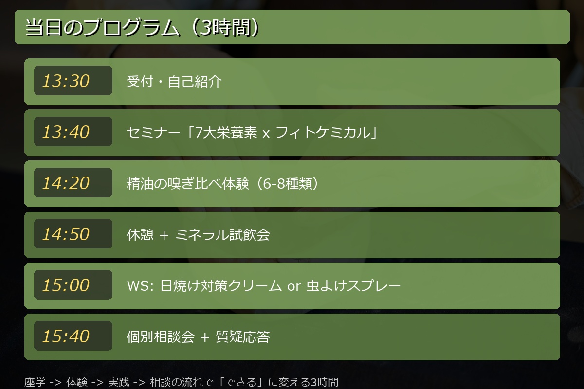 当日のプログラム