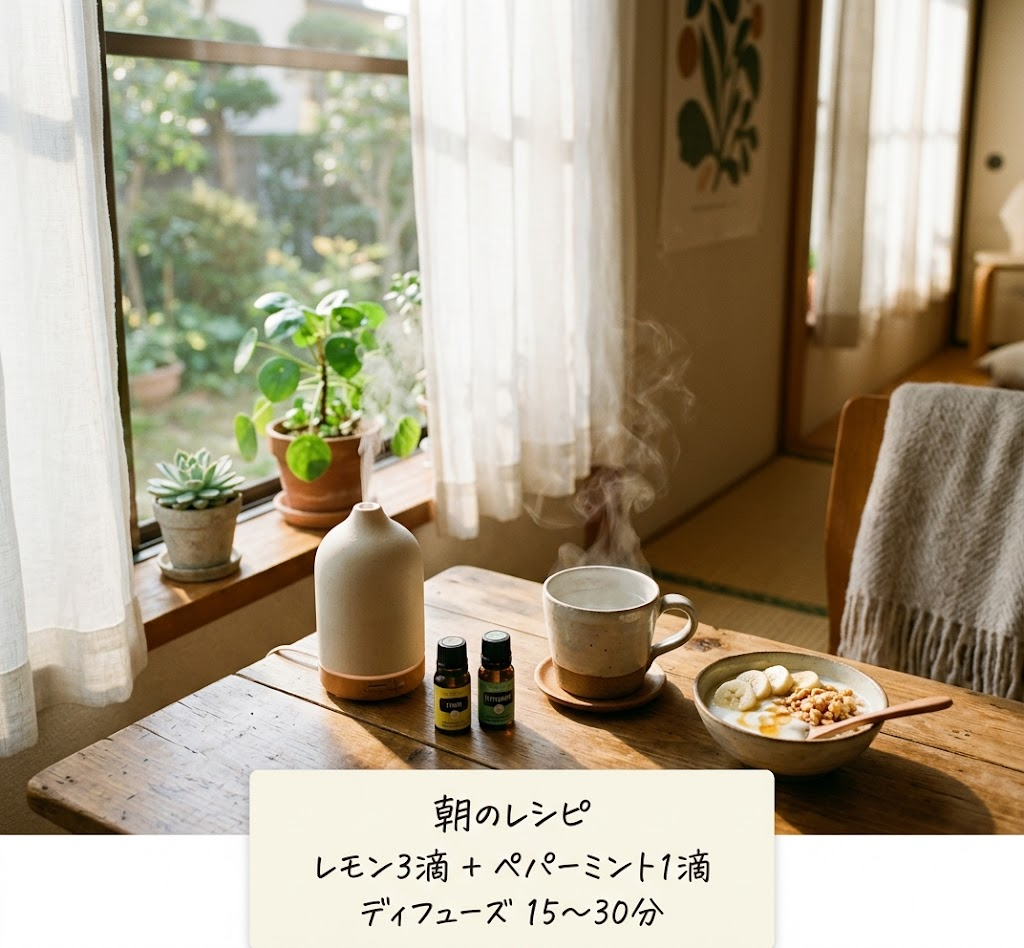 朝のアロマレシピ