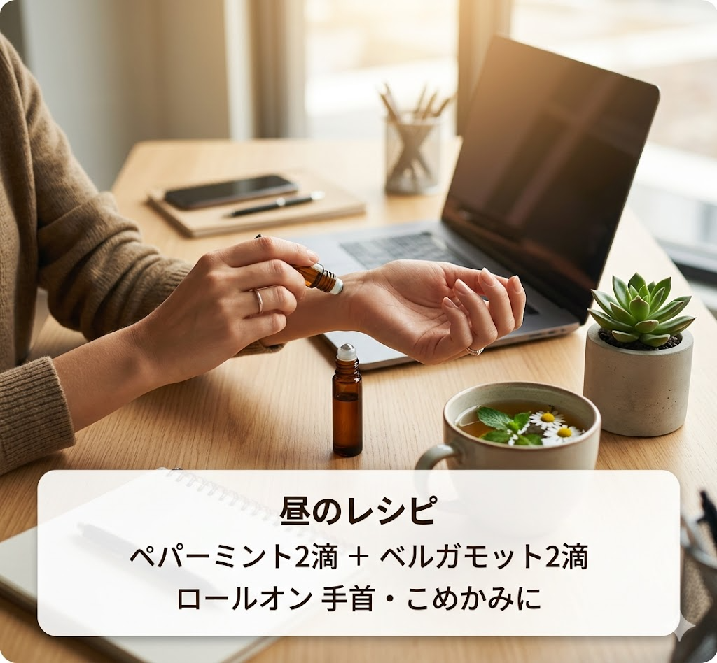 昼のアロマレシピ