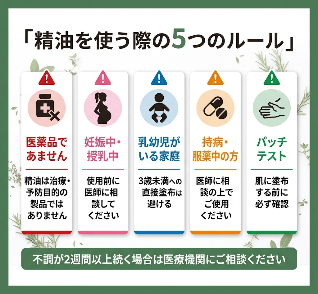 精油使用時の注意点