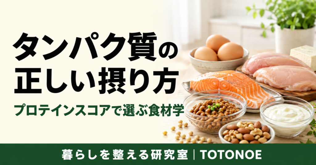 タンパク質の正しい摂り方 ── プロテインスコアで選ぶ食材学