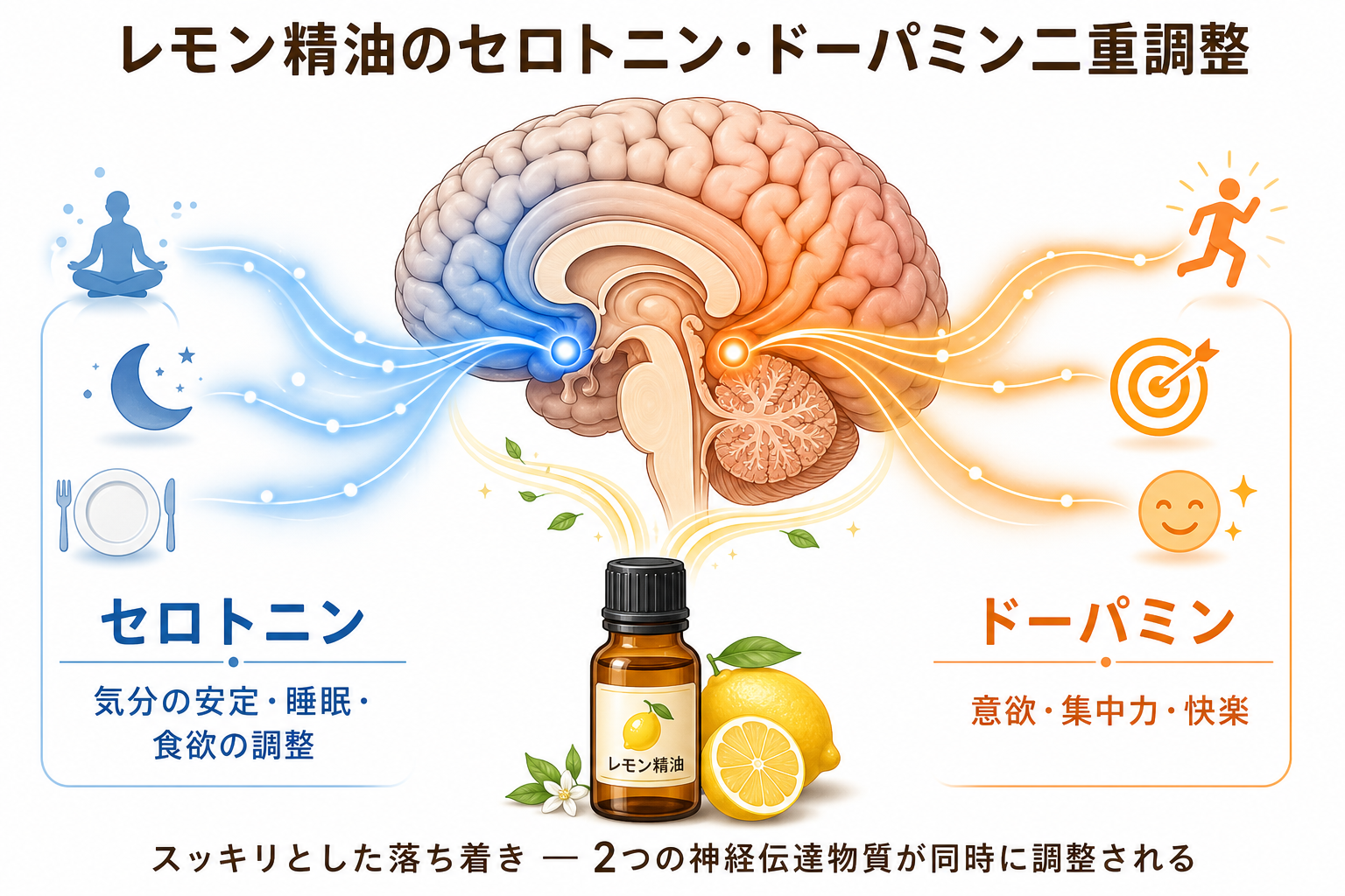 セロトニン・ドーパミン二重調整メカニズム
