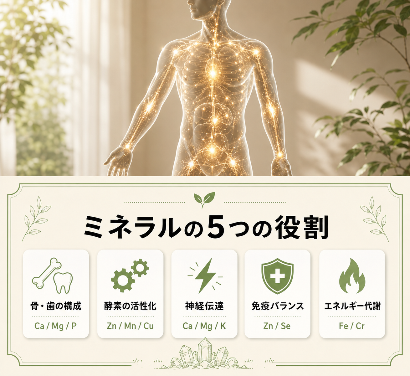 ミネラル不足は食事だけでは解決できない?|PHOSSILミネラルの成分・吸収・活用法 5 image