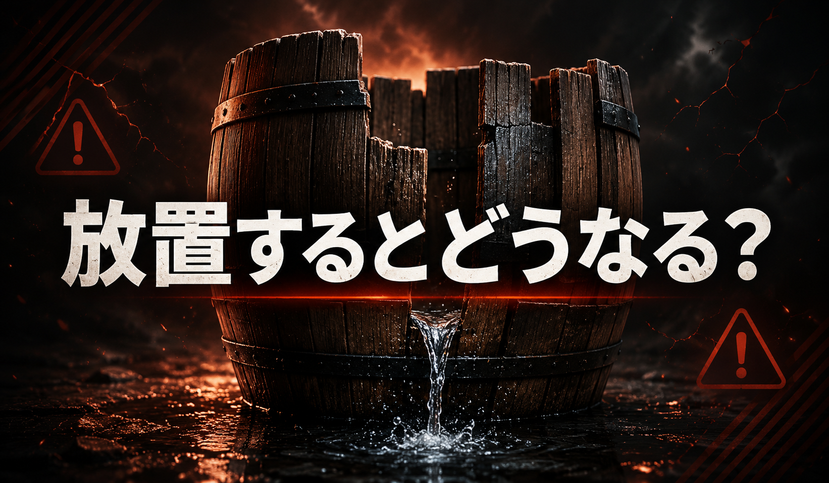 放置するとどうなる？