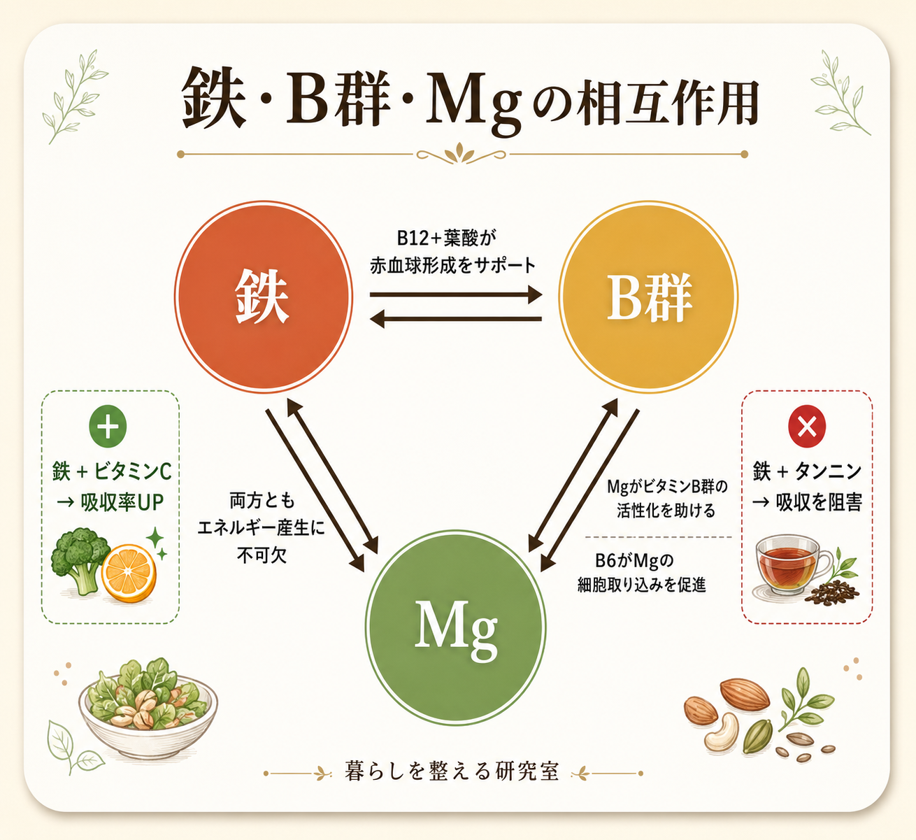 慢性疲労の原因は栄養素不足?鉄・ビタミンB群・マグネシウムの科学的根拠と今日からできる対策 57 inline 07