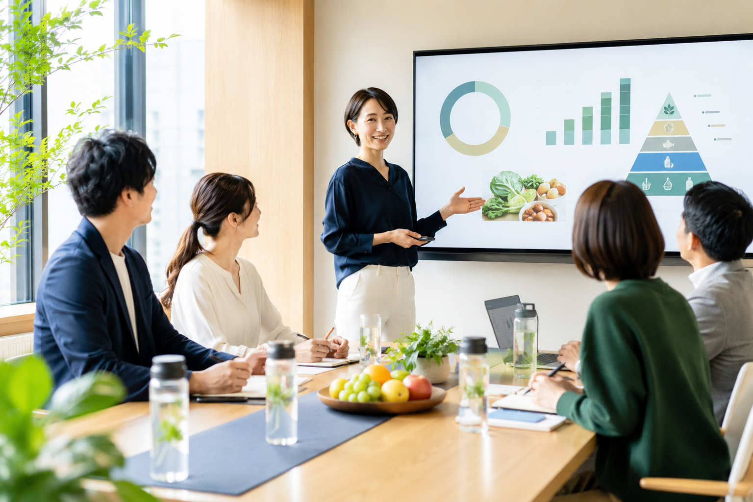 企業向け健康セミナーの様子